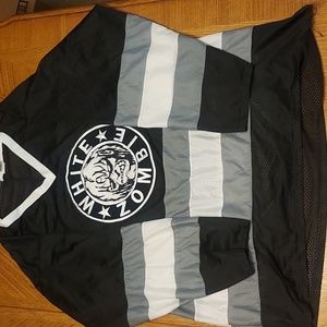 Vintage White Zombie One Size Fits AllHockey Jersey